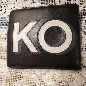 Mens MICHAEL KORS Black Leather Billfold Wallet